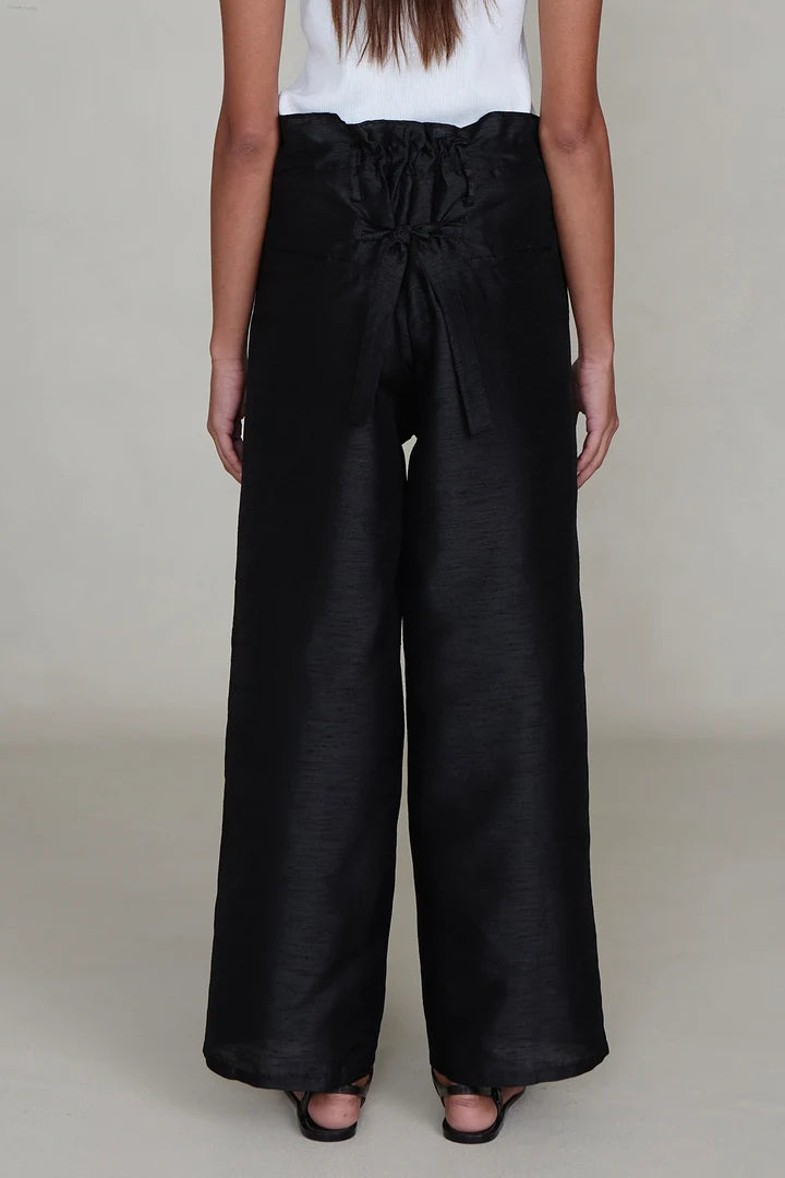 Chan Luu Dupioni Straight Leg Pant
