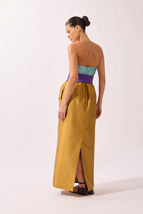 STRUCTURED MAXI DRESS