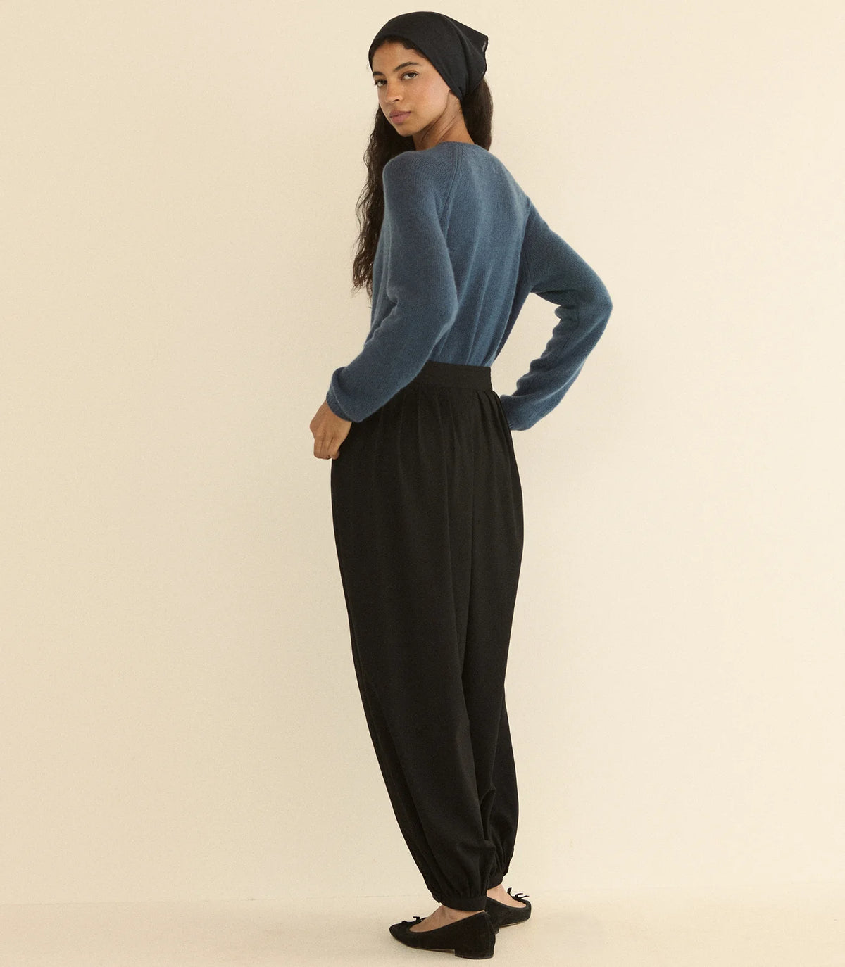 Doen Peroline Cashmere Cardigan - Blue Stone