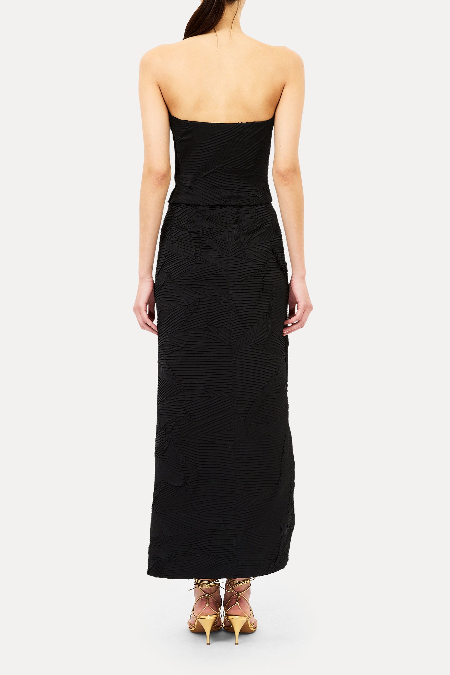 Heleen Satin Cropped Bustier Top