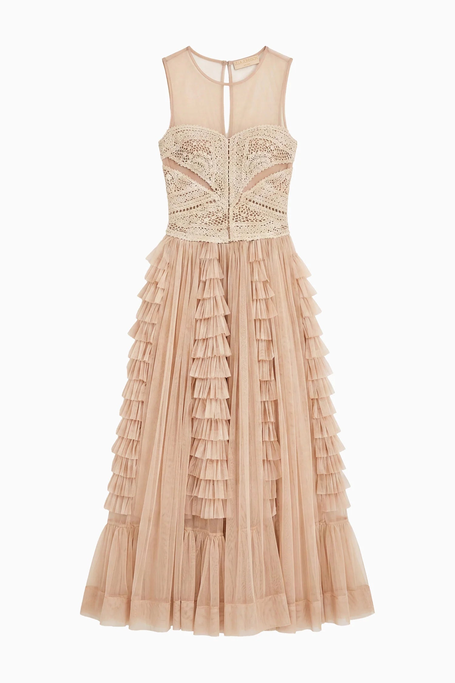 Ulla Johnson Orla Crochet & Tulle Dress