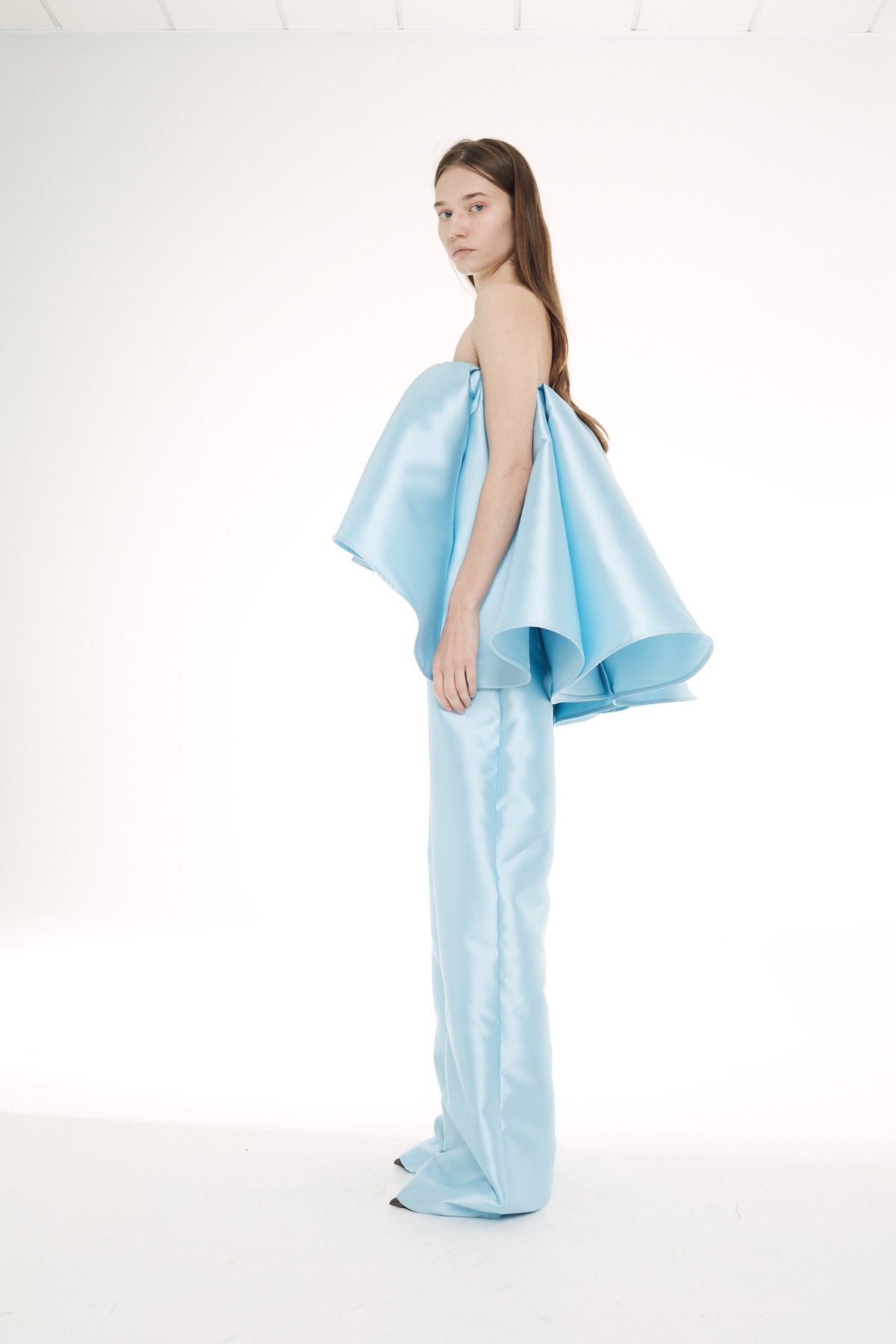 HEAVY SATIN BOYFRIEND TROUSERS