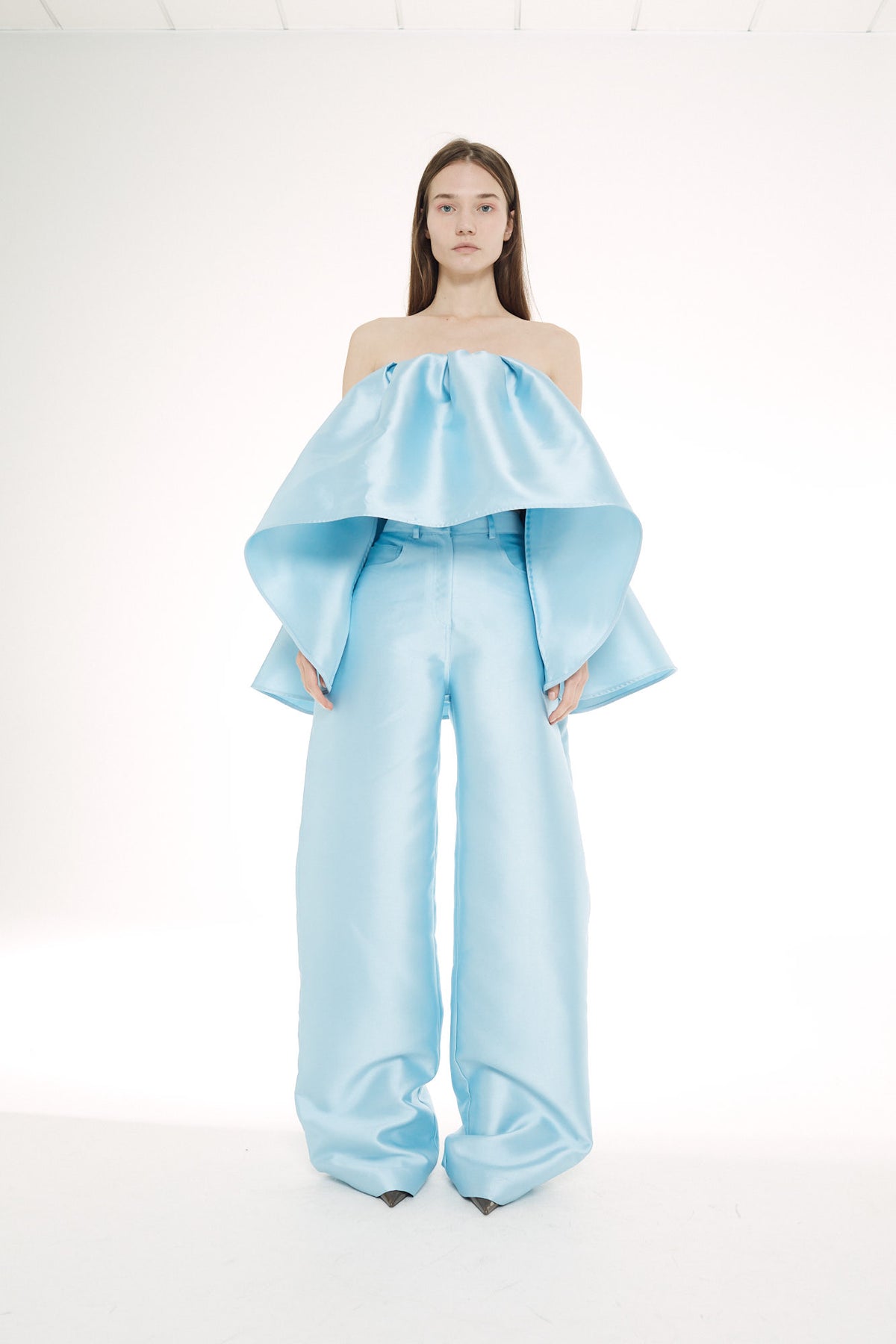HEAVY SATIN BOYFRIEND TROUSERS