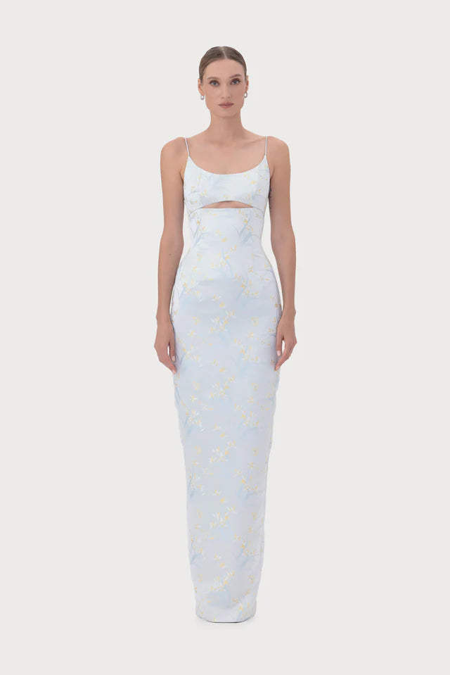 Sau Lee Constance Jacquard Gown