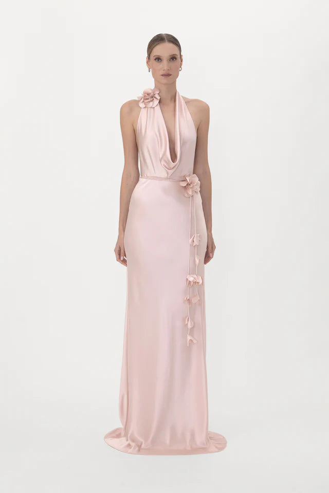 Sau Lee Delphine Satin Gown