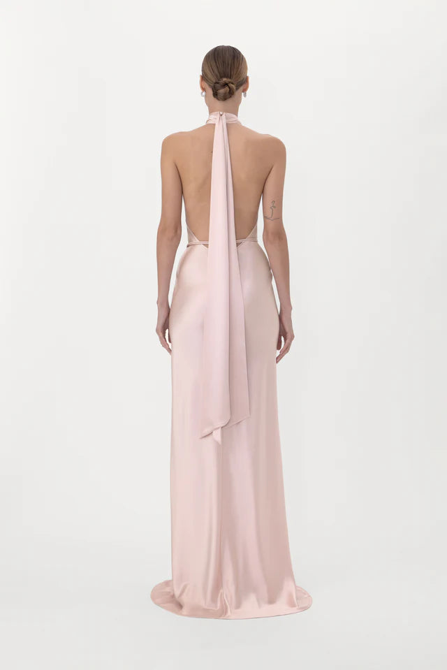 Sau Lee Delphine Satin Gown