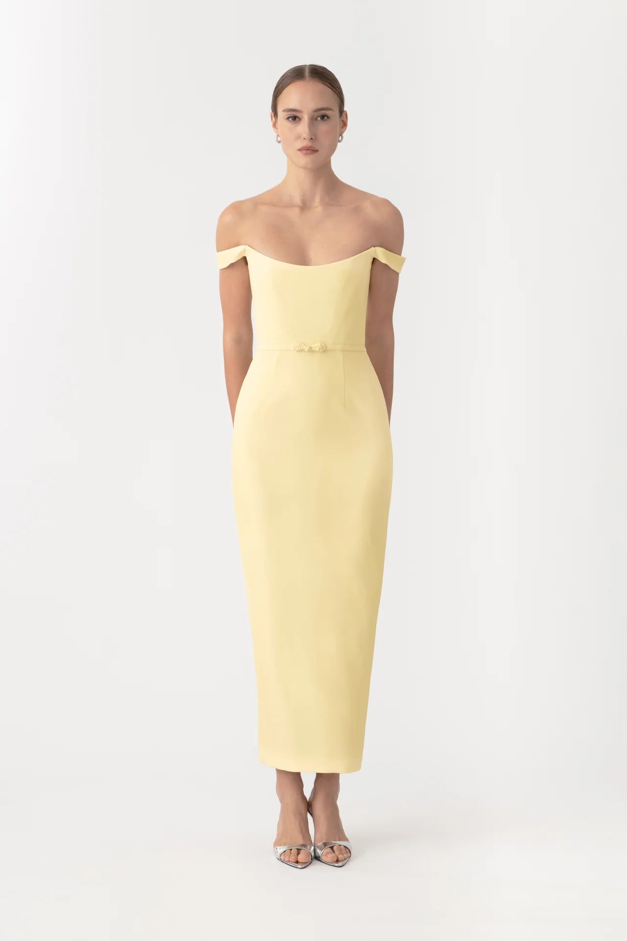 Sau Lee Robyn Dress - Pale Yellow