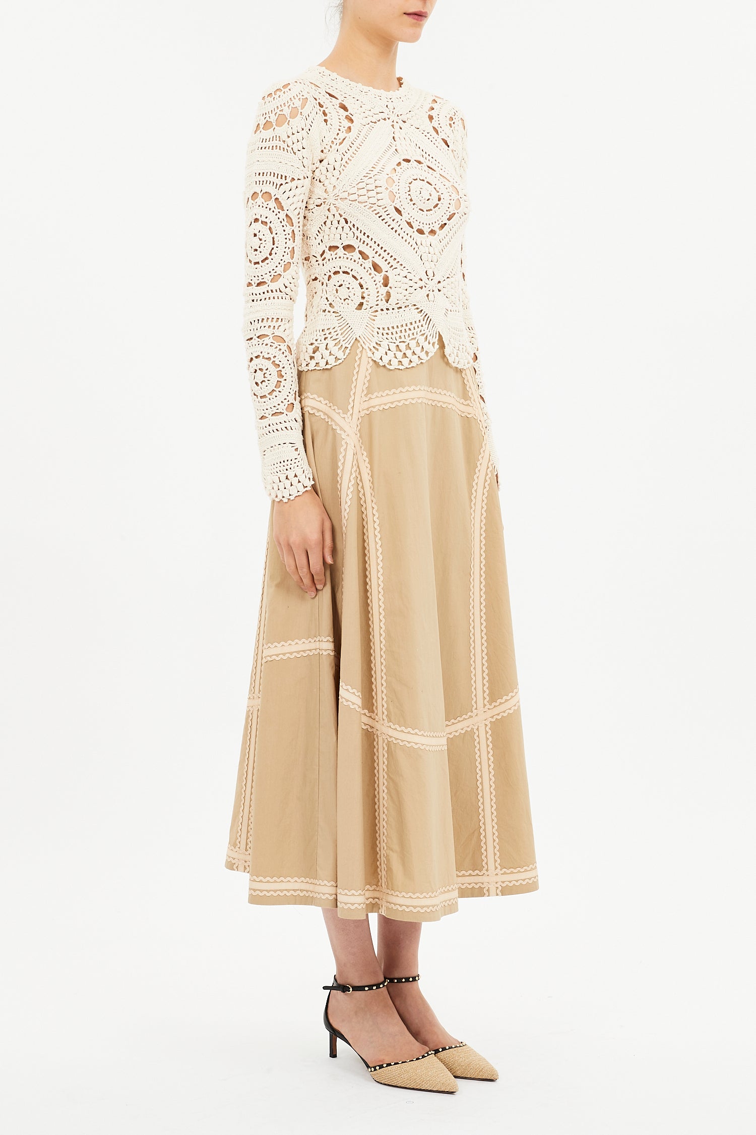 Norah A-Line Midi Skirt