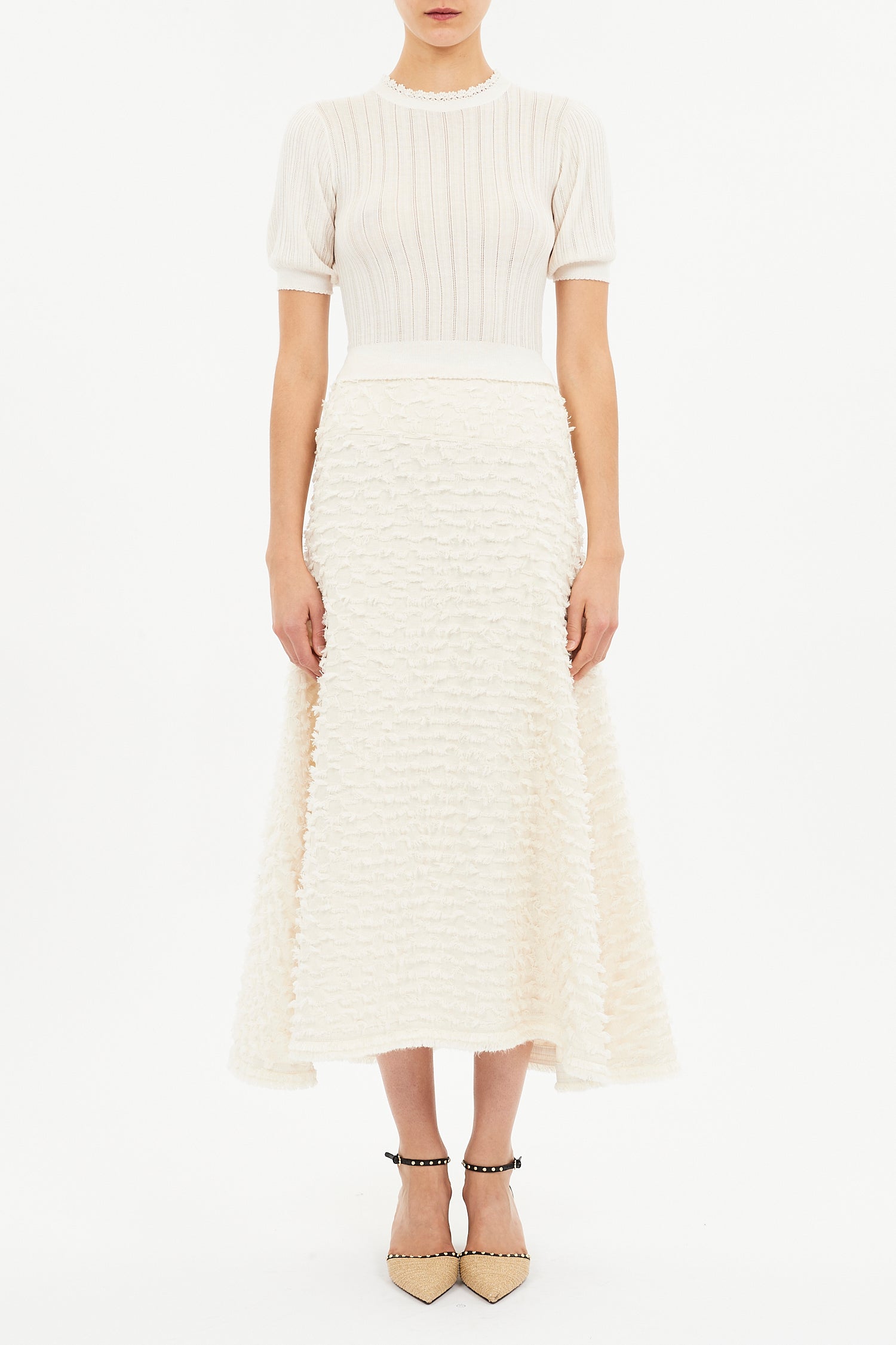 Josanna A-Line Midi Skirt