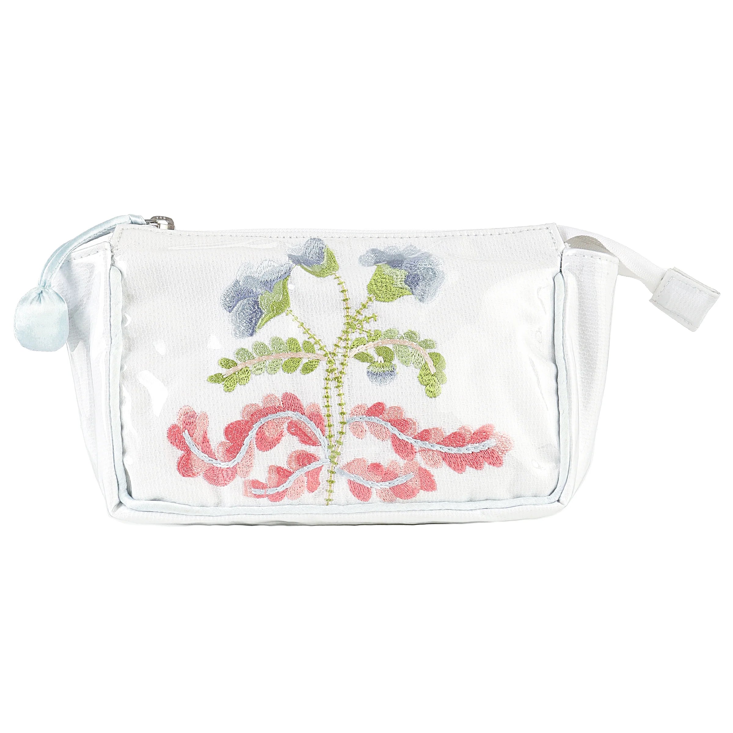 Lenora Carnation Small Make Up Bag - Blue