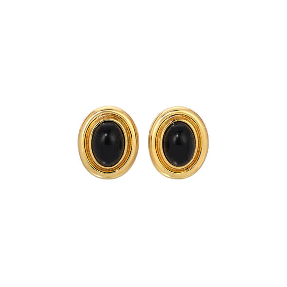 Heaven Mayhem Prize Earrings - Black/Gold