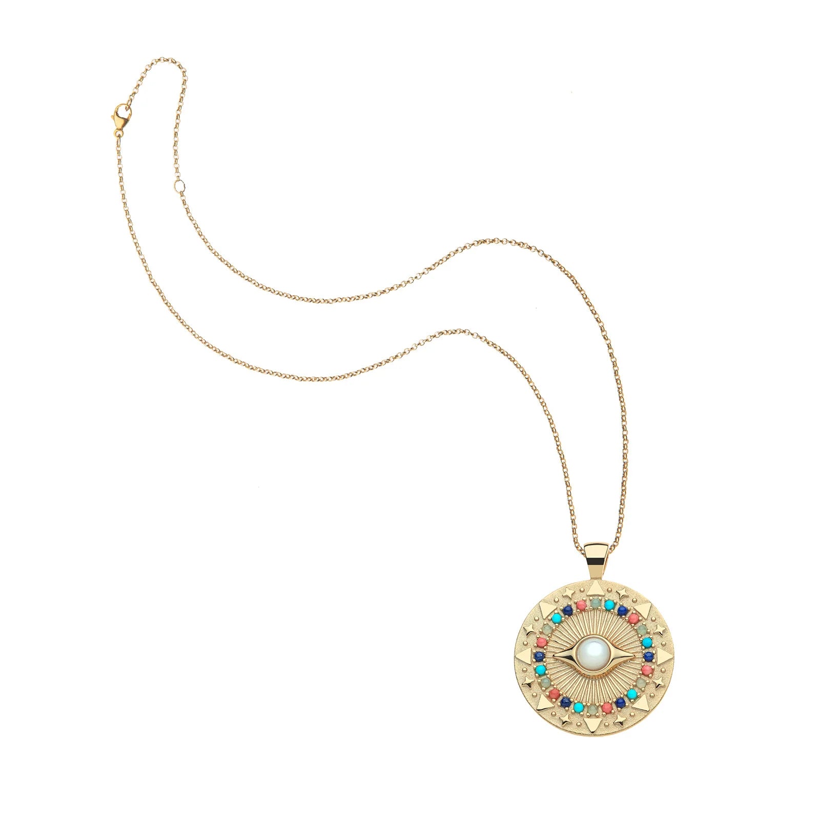 Jane Win PROTECT Gleaming Eye Pendant in Sorbet