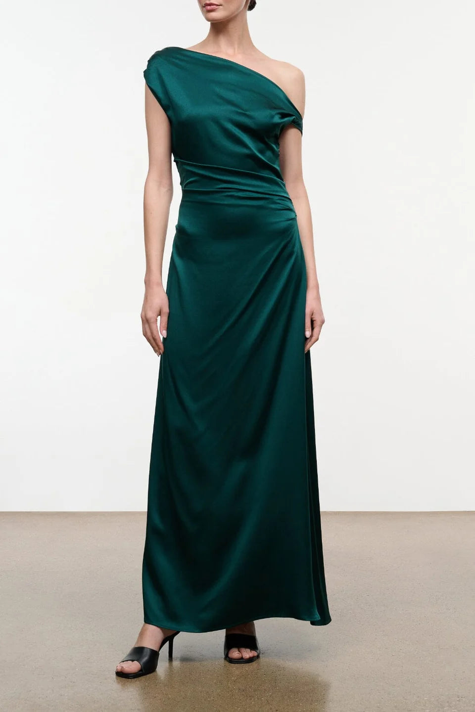 Staud Phare Silk Maxi Dress - Emerald