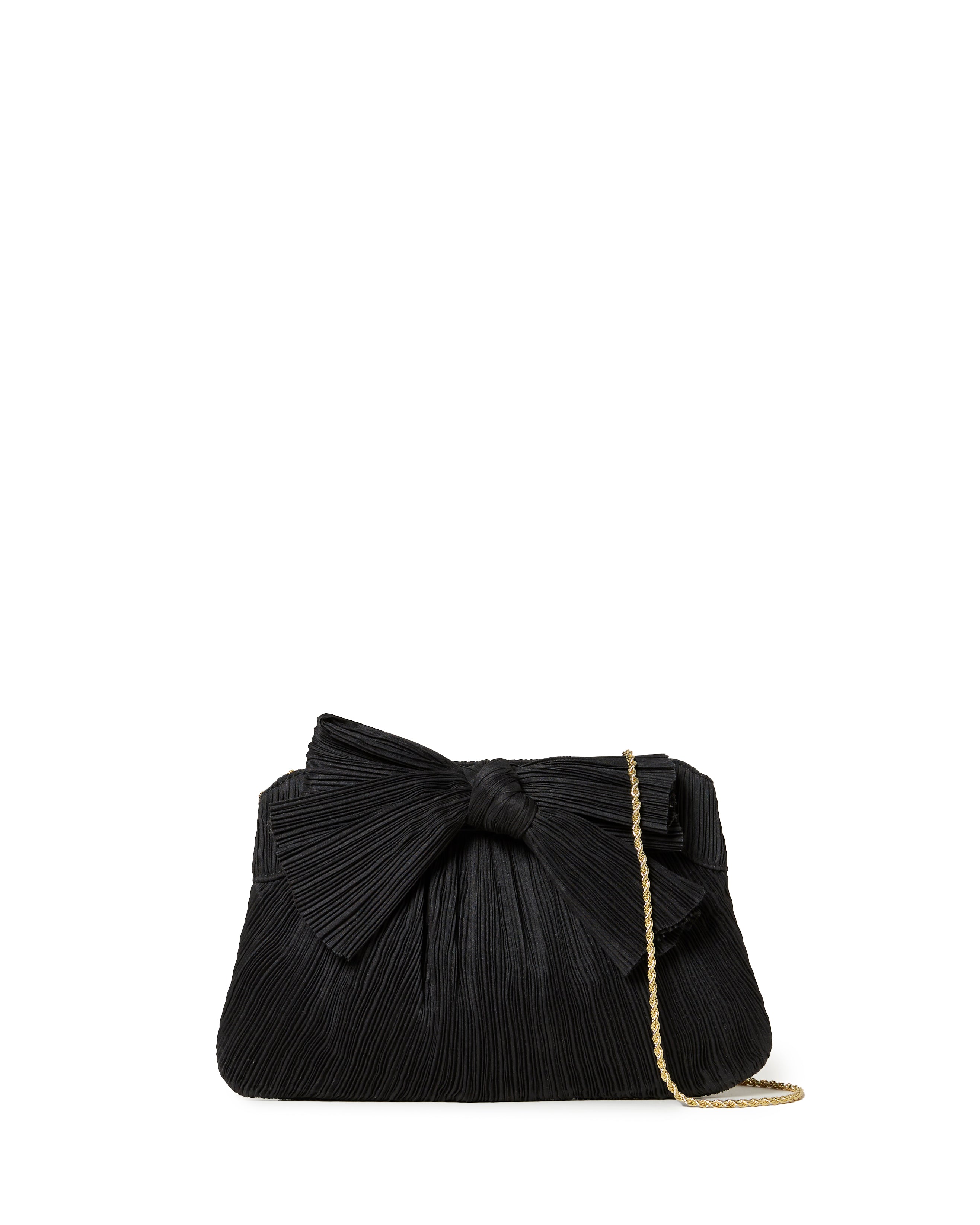 RAYNE PLEATED BOW CLUTCH