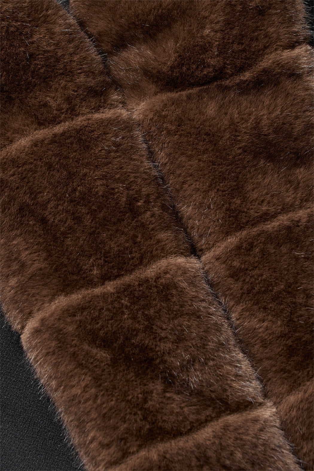FAUX FUR COLLAR CARDIGAN