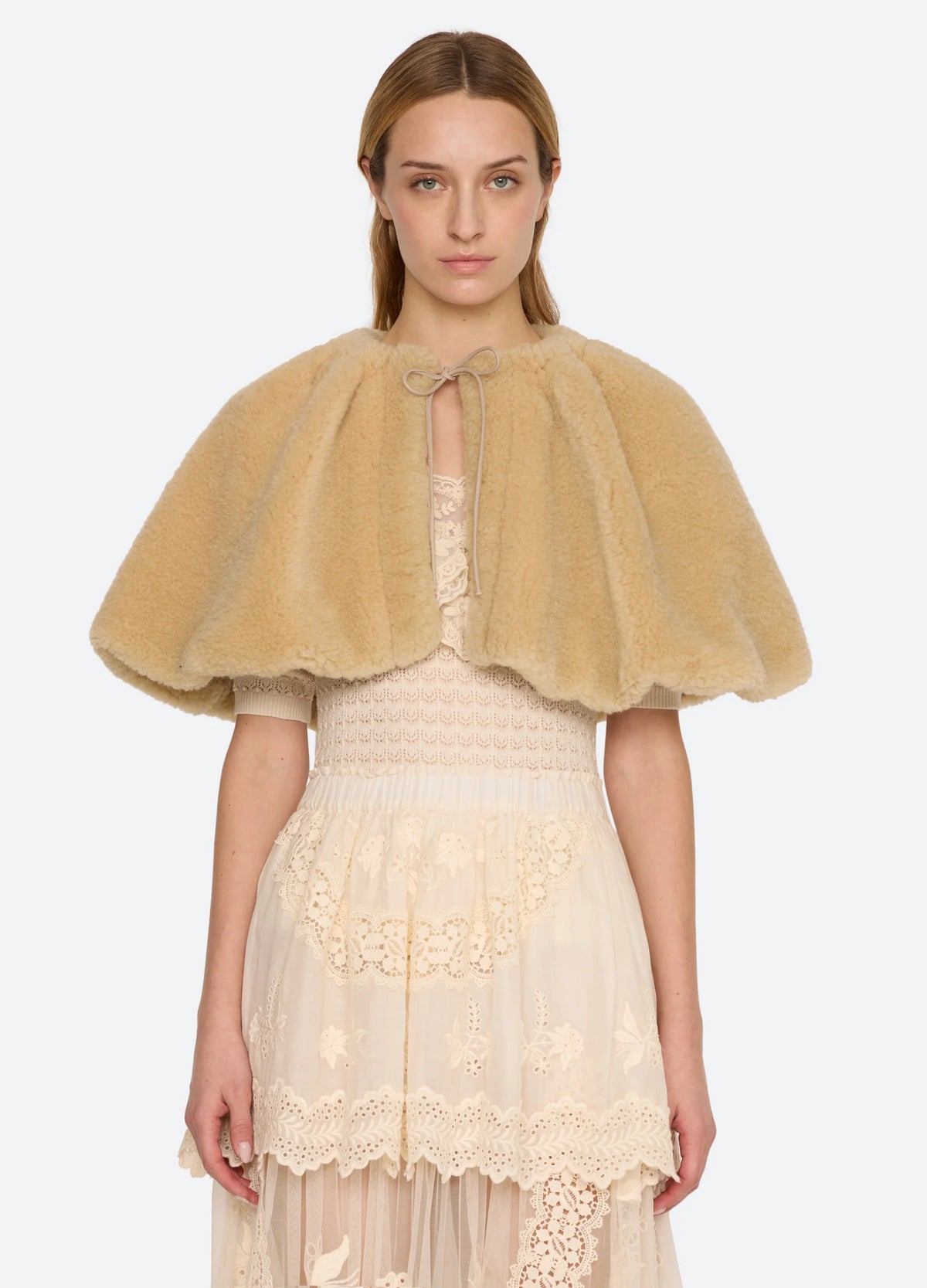 SEA New York Michaela Wool Cape