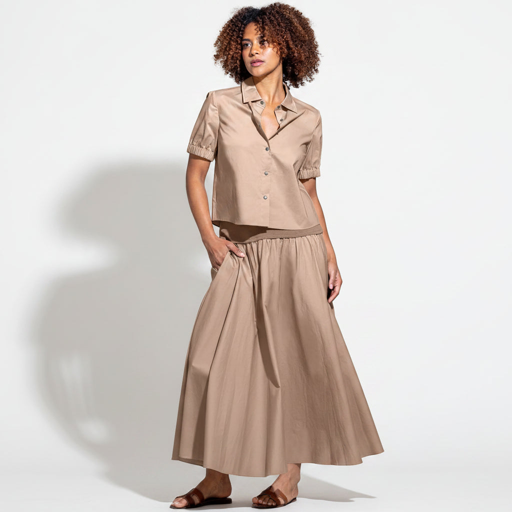 Go Silk Go In On The Yoke Skirt