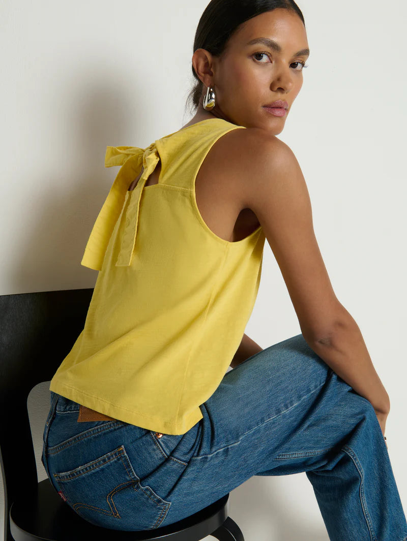 Nation Sammi Tie Back Tank - Sunshine
