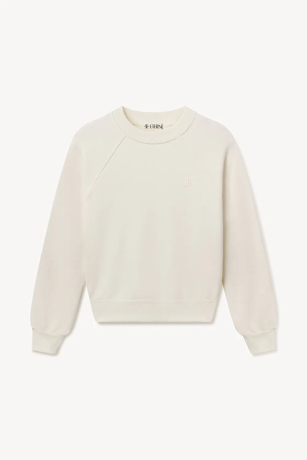 Eterne Shrunken Raglan Sweatshirt - Bone