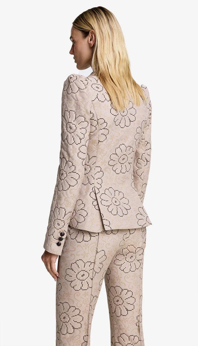 Smythe Pouf Sleeve One Button Blazer