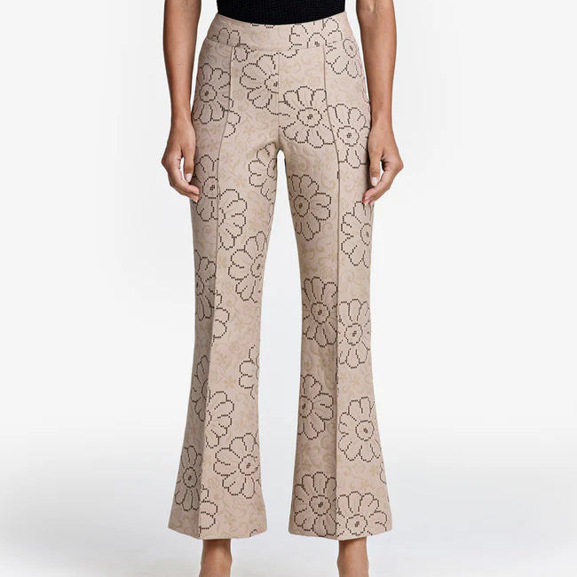 Smythe Cropped Pintuck Pant