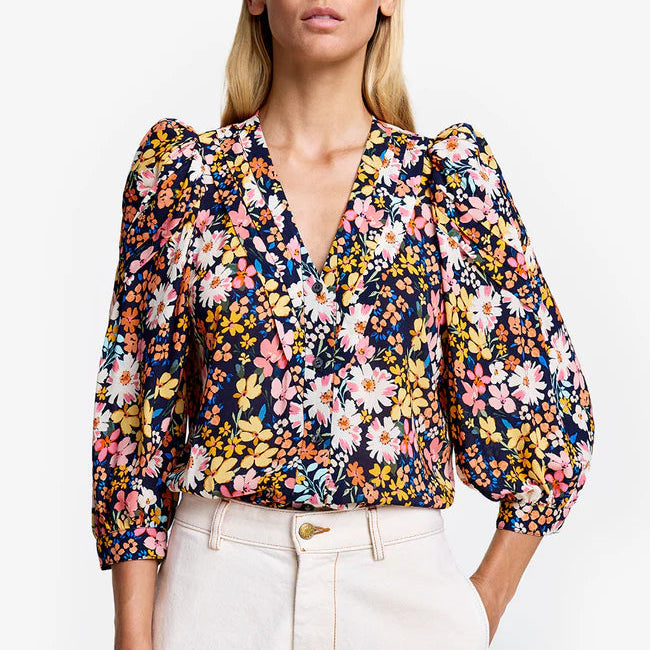 Smythe V-Neck Frontier Blouse