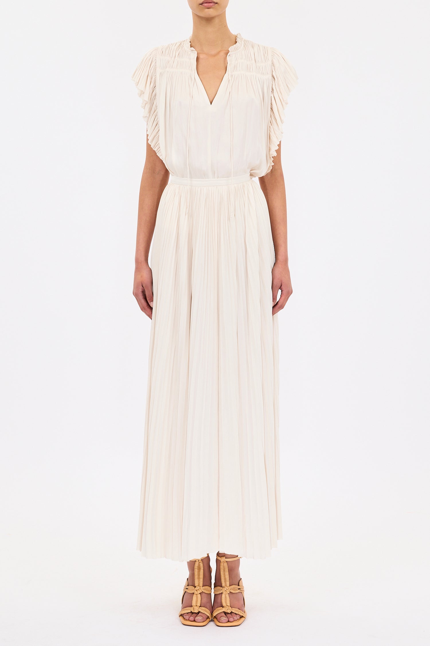 Agosta Flutter Sleeve Top