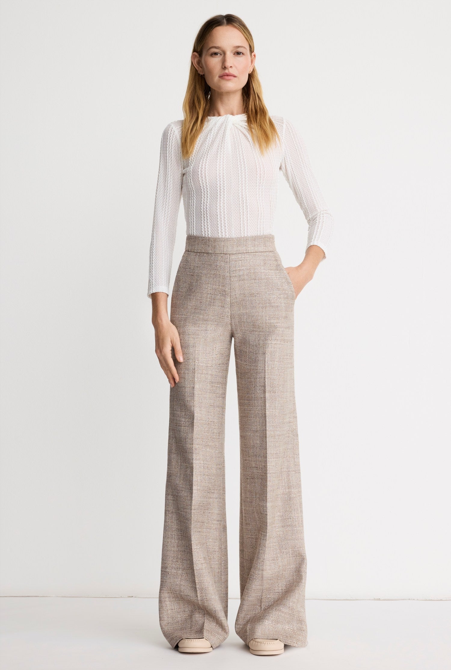 High Rise Wide Leg Pant