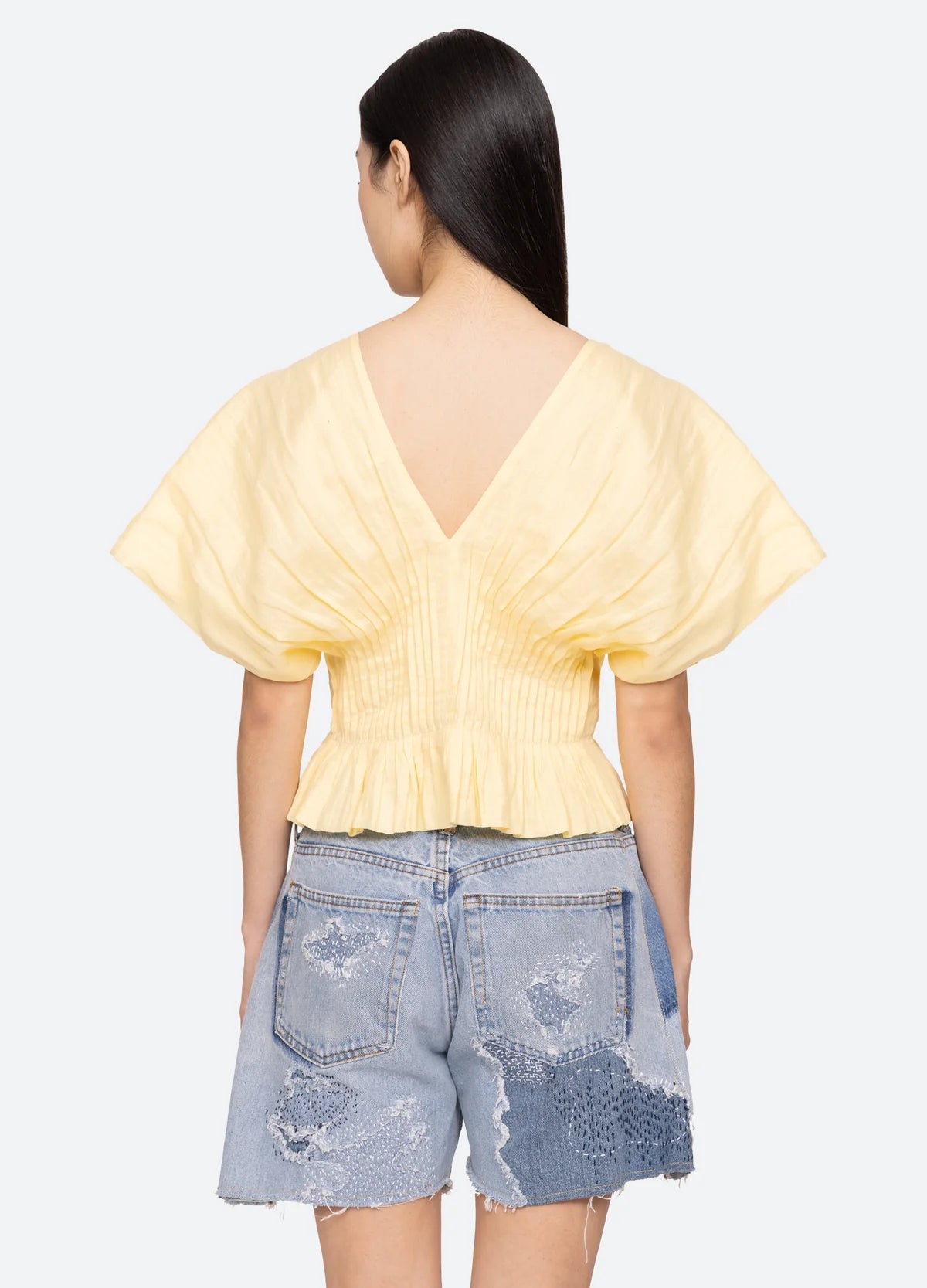 Sea New York Zora Pleated Top