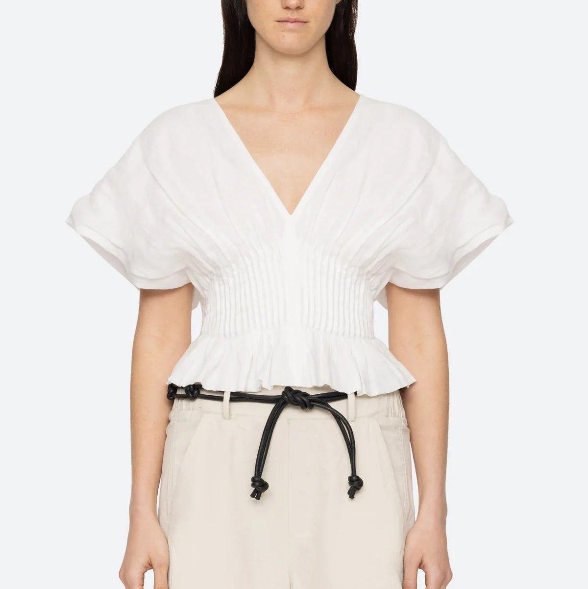 Sea New York Zora Pleated Top