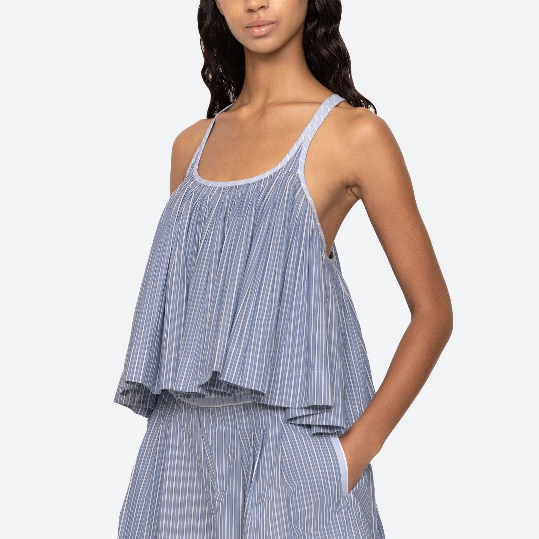 Sea New York Helmi Striped Shirting Tank