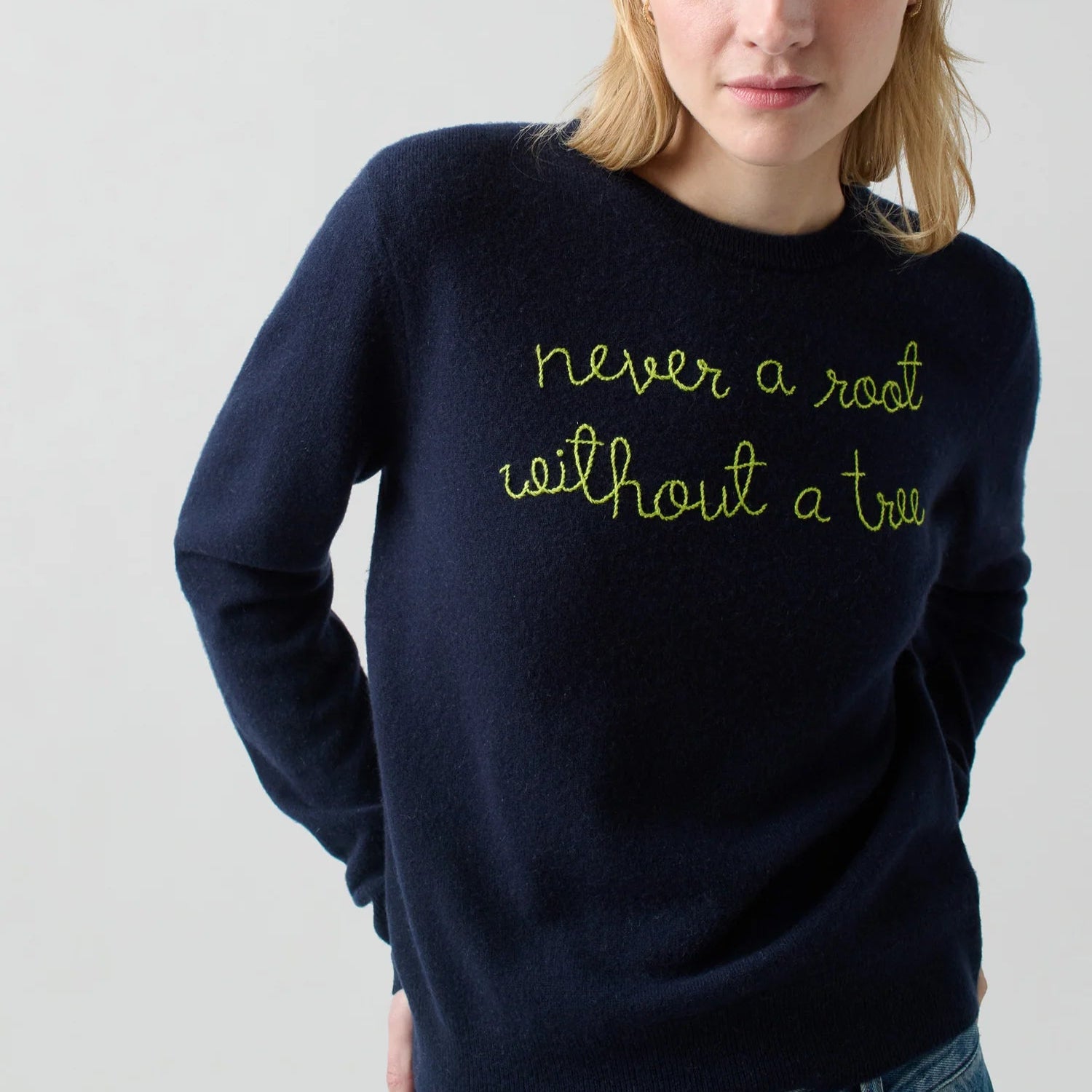 Lingua Franca Never A Root Crewneck