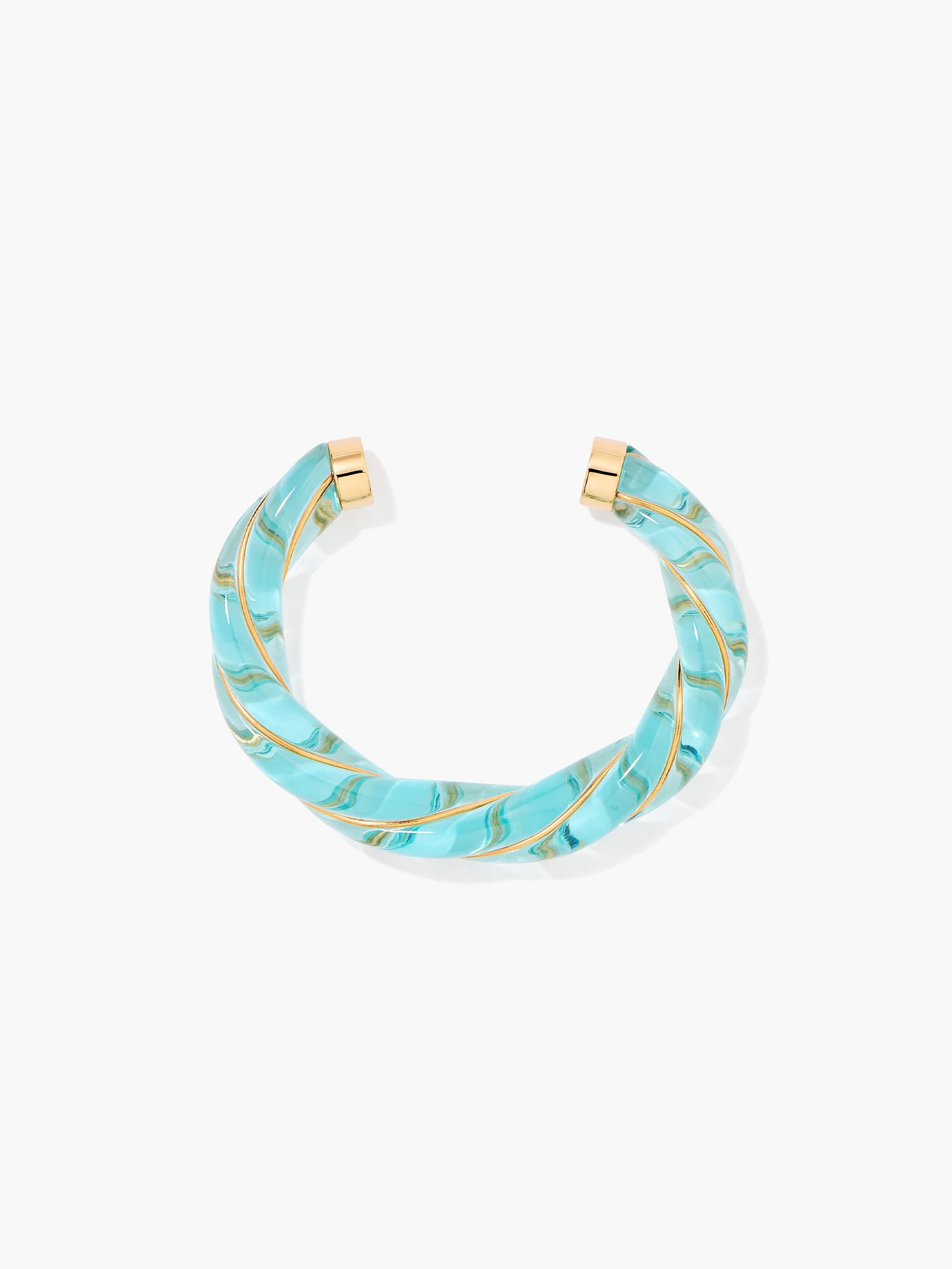 Aurelie Bidermann Diana Translucent Sky Blue Bangle