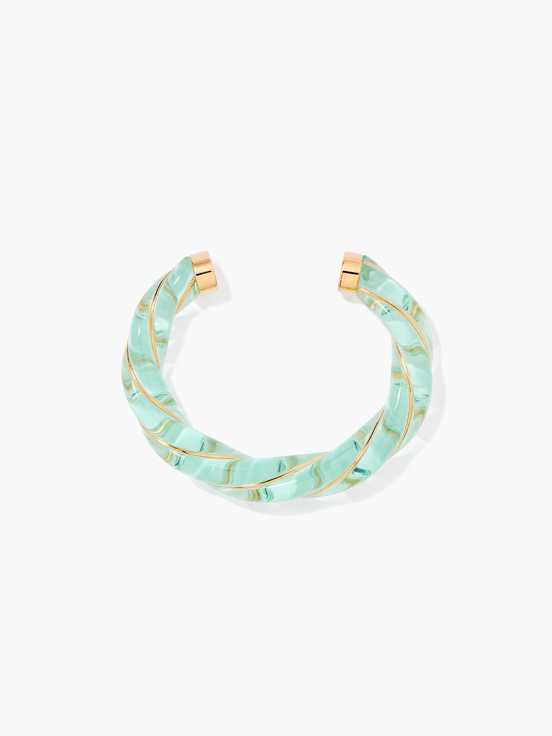 Aurelie Bidermann Diana Translucent Green Bangle