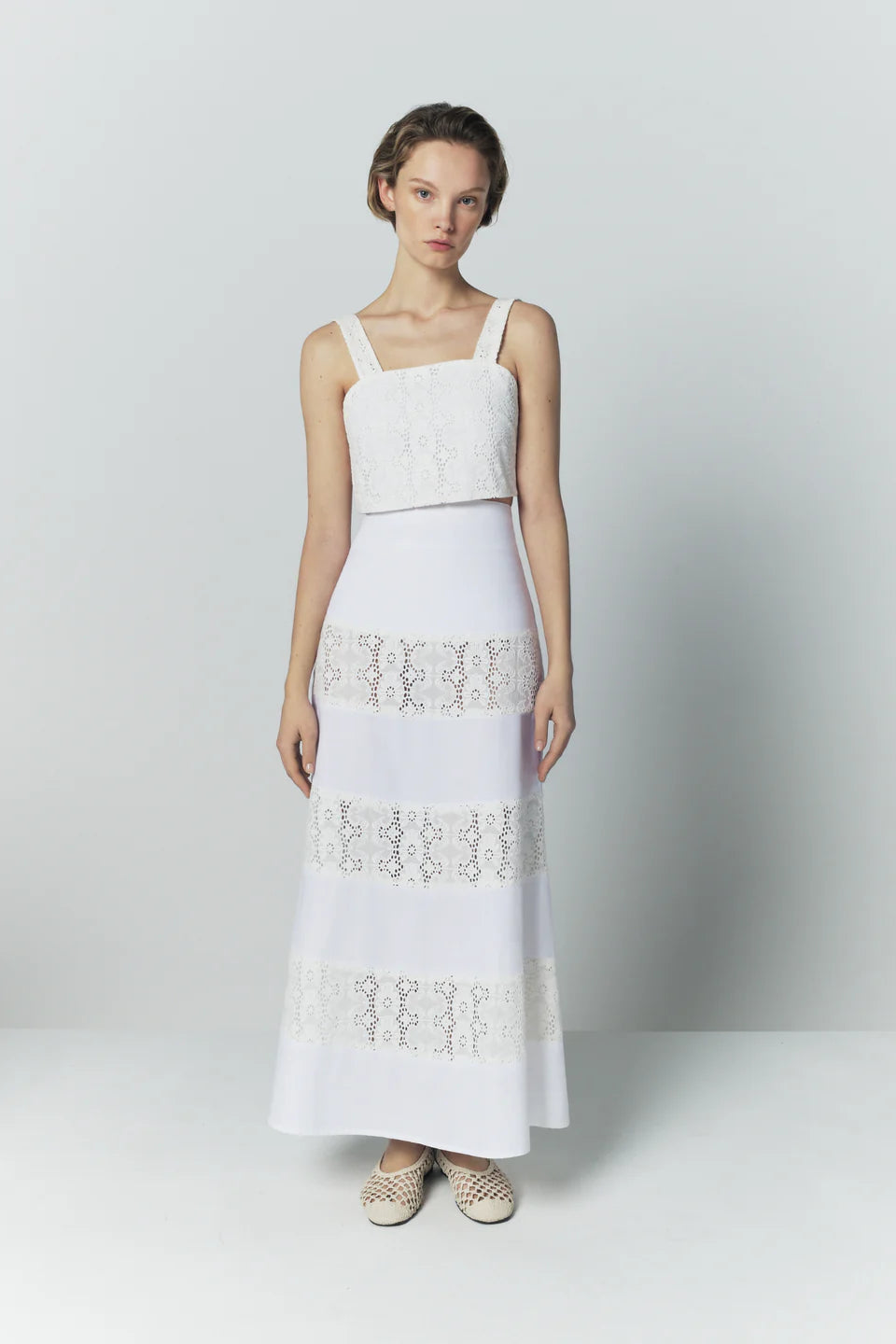 Destree Noemi Popelin Embroidery Skirt