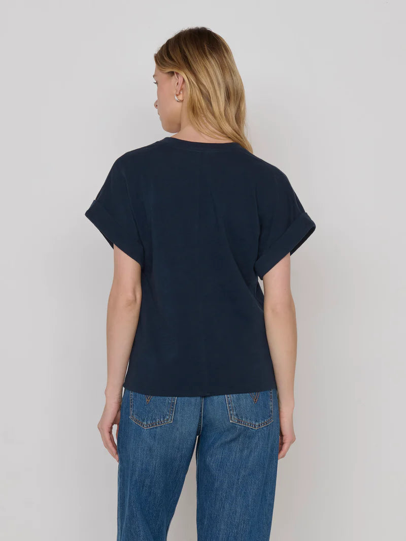 Nation Stevie Cuffed V-Neck - Night Sky