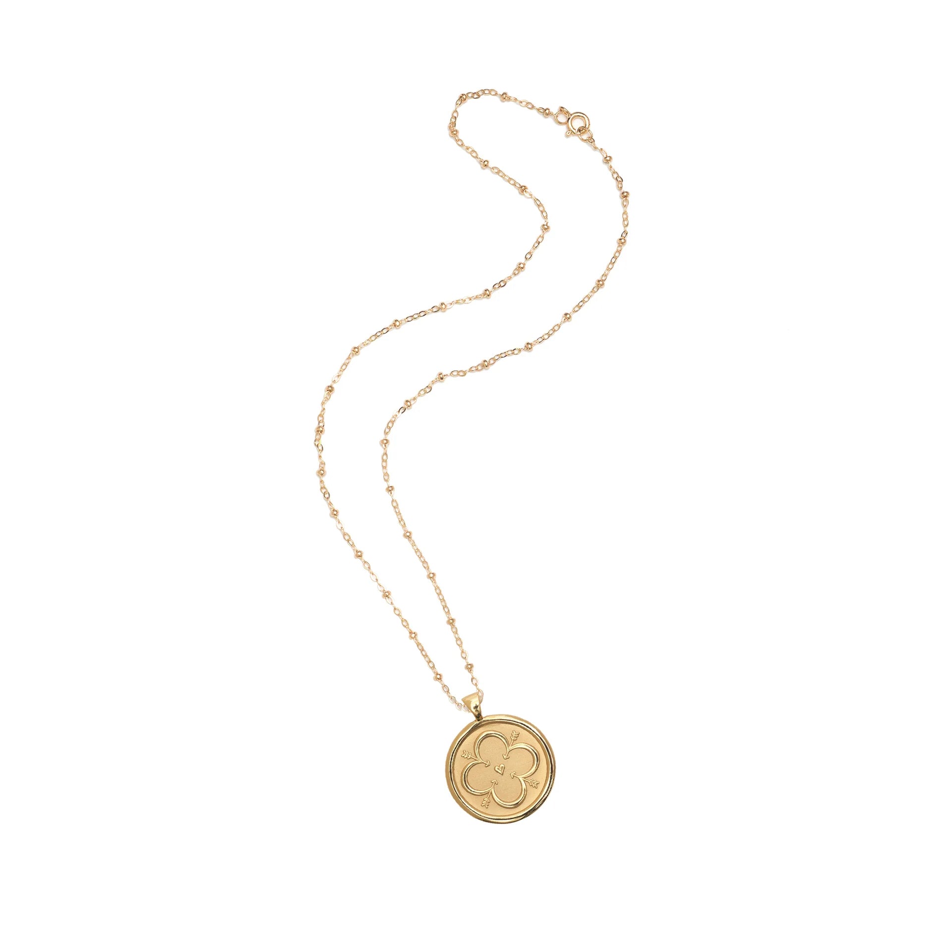 Jane Win LOVE Small Coin Pendant