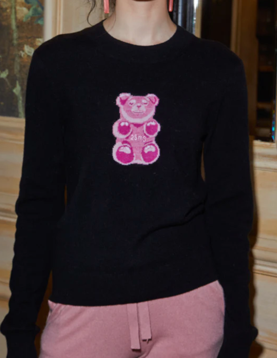 Lingua Franca Cashmere Gummy Bear Crew