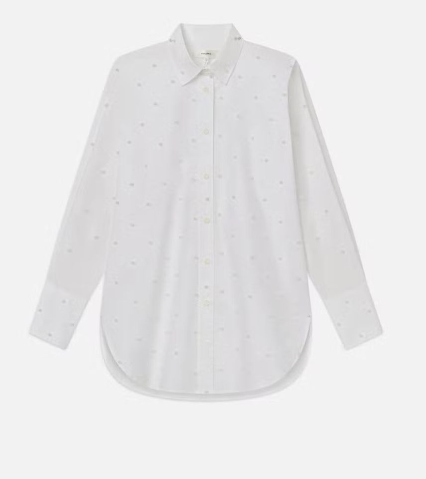 Frame Oversized Pearl Shirt