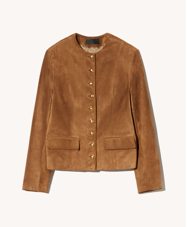 Nili Lotan Nanon Suede Jacket