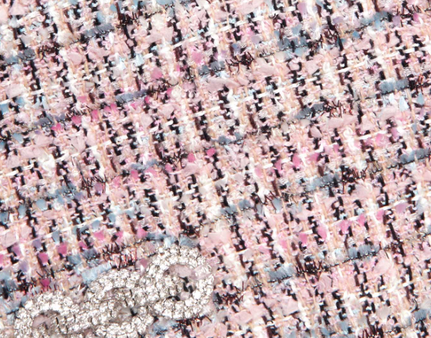 Self Portrait Pink Boucle Sleeveless Mini Dress