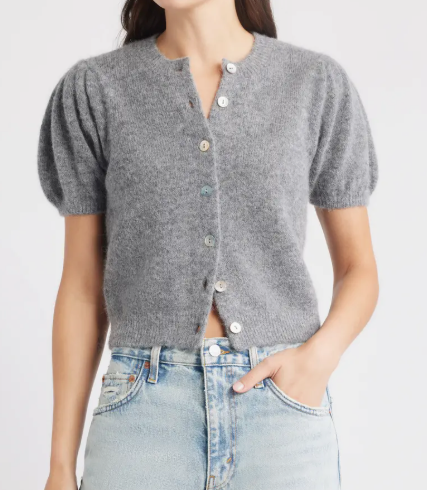 Doen Anisa Cardigan - Dark Heather Grey