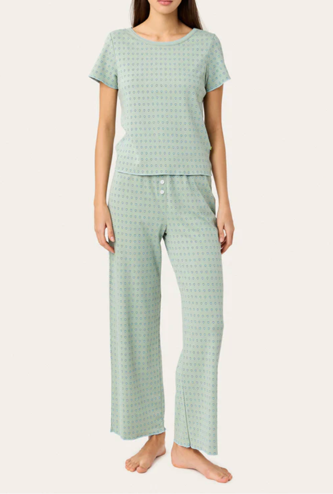 Cozyland Baby Jean Long PJ Set - Iceberg