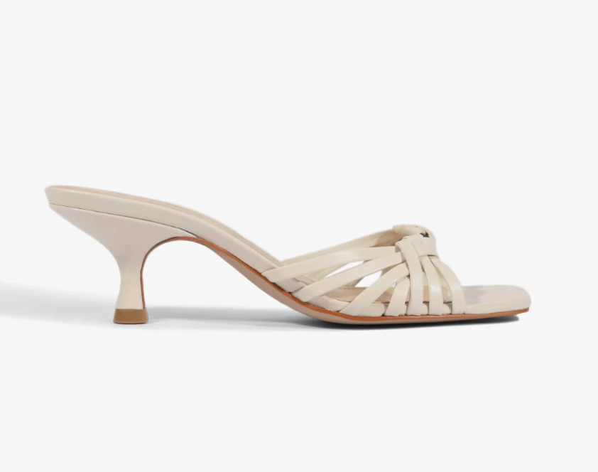 Schutz Tara Mule Mid Leather Sandal