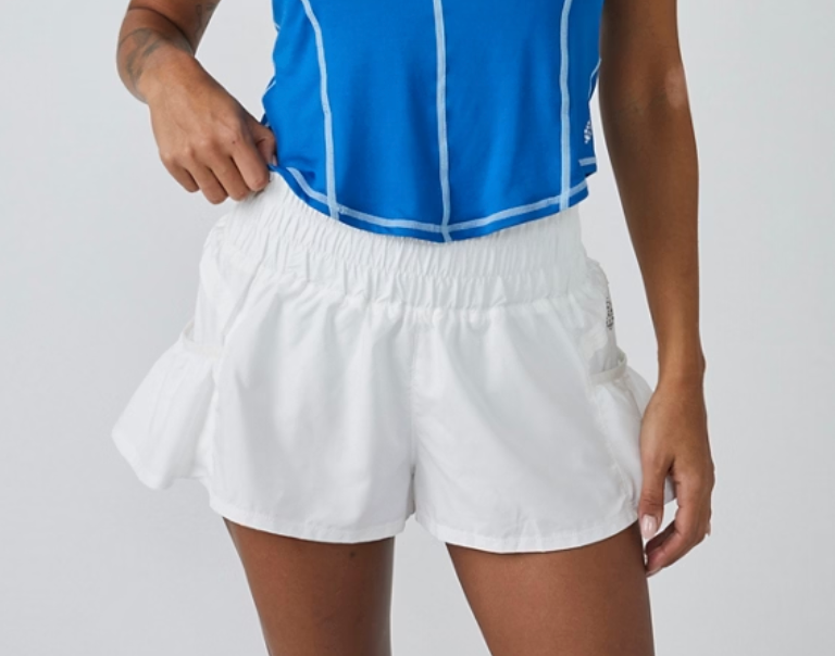 Free People Get Your Flirt On Shorts - White