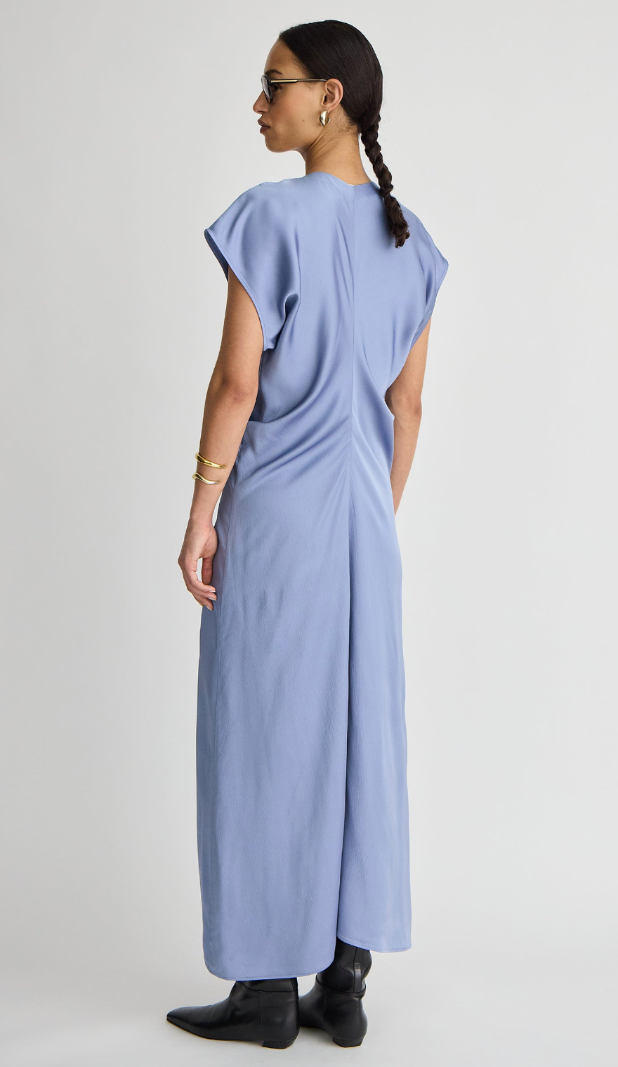 Apiece Apart Monde Drape Bias Maxi - Moonstone