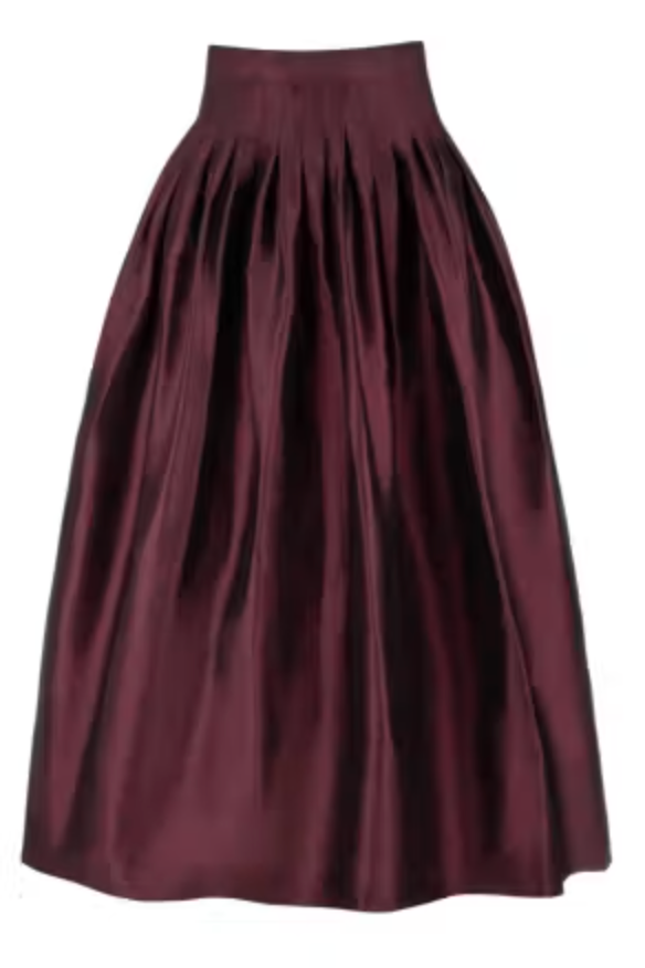 Rosewater House Yass Skirt - Burgundy