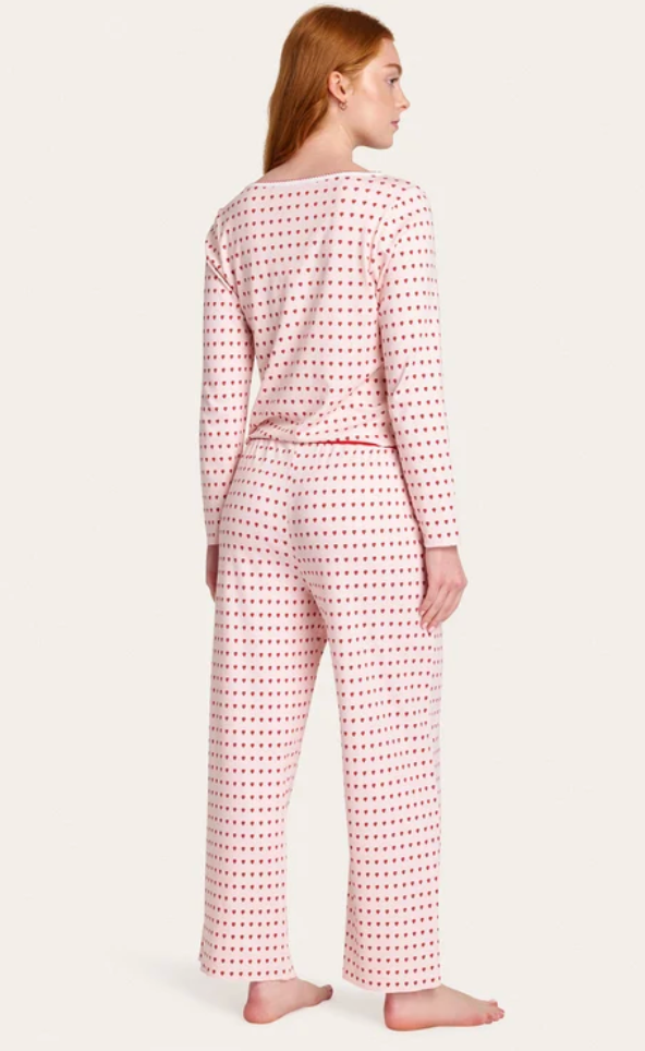 Cozyland Ellie PJ Set - Floating Hearts