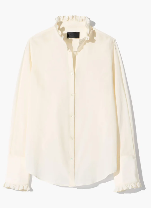 Nili Lotan Elio Shirt - Ivory