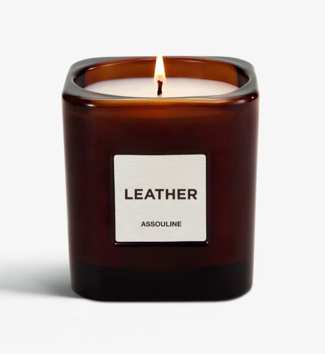 Assouline Library Scented Candle - Leather